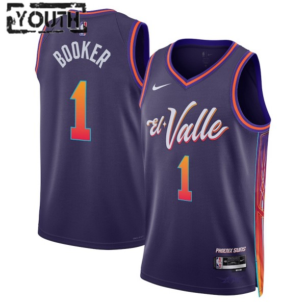 Phoenix Suns Trikot Devin Booker Nike 2023-24 City Edition Lila Swingman - Kinder Phoenix Suns Trikot Devin Booker Nike 2023-24 City Edition Lila Swingman - Kinder